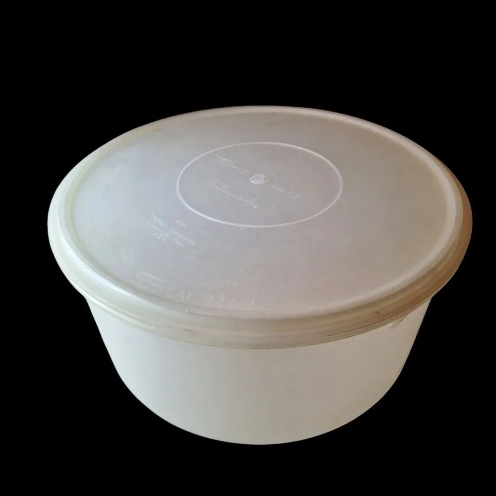 Tupperware Cake‎ Container 256-1 Millionaire Line Seal 224-2 Storage Lid Vintage